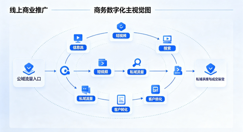 洛宁县线上商业推广怎么做？全域流量闭环搭建与低成本转化实战指南